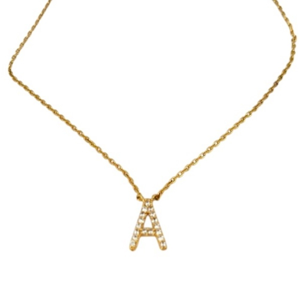 Banana Republic | Gold Necklace | Initial “A” 
Letter Charm Pendant